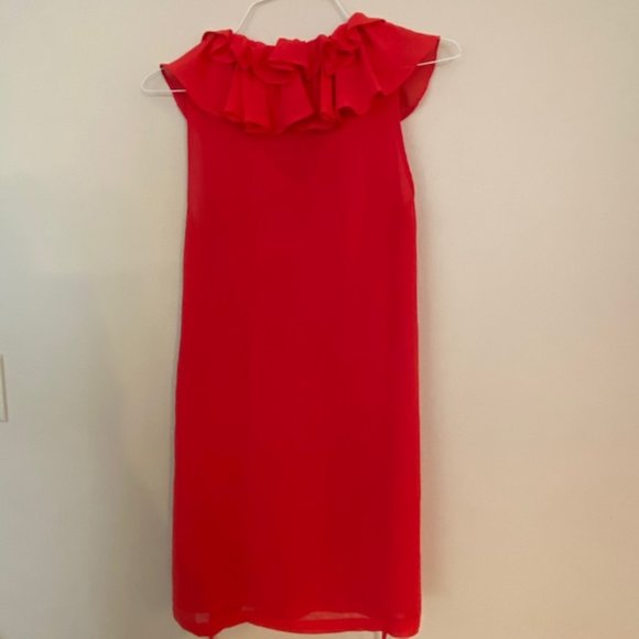 Red Ruffle Dress - Picture 2 of 4
